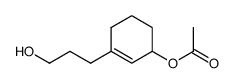 3-acetoxy-1-(3-hydroxypropyl)cyclohexene结构式