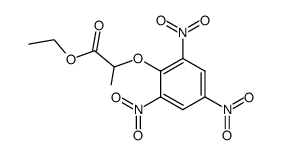 2-picryloxy-propionic acid ethyl ester Structure