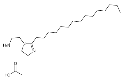 4,5-dihydro-2-pentadecyl-1H-imidazole-1-ethylamine monoacetate structure