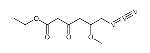 6-azido-5-methoxy-3-oxohexanoic acid ethyl ester Structure