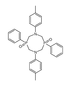 1,5-bis(4-methylphenyl)-3,7-diphenyl-1,5,3λ5,7λ5-diazadiphosphocane 3,7-dioxide结构式