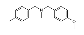 (4-methoxy-benzyl)-methyl-(4-methyl-benzyl)-amine结构式