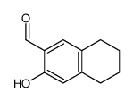 3-hydroxy-5,6,7,8-tetrahydronaphthalene-2-carbaldehyde结构式