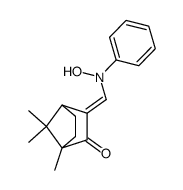 3-(N-hydroxy-anilinomethylene)-1,7,7-trimethyl-norbornan-2-one结构式