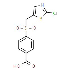 4-([(2-CHLORO-1,3-THIAZOL-5-YL)METHYL]SULFONYL)BENZENECARBOXYLIC ACID picture