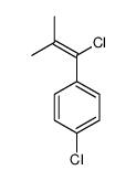 1-chloro-4-(1-chloro-2-methylprop-1-enyl)benzene结构式