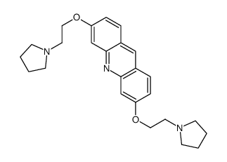 3,6-bis(2-pyrrolidin-1-ylethoxy)acridine Structure