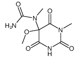 N-(5-methoxy-1-methyl-2,4,6-trioxo-hexahydro-pyrimidin-5-yl)-N-methyl-urea结构式