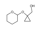 (1-(tetrahydro-2H-pyran-2-yloxy)cyclopropyl)methanol structure