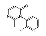 4(3H)-Pyrimidinone, 3-(2-fluorophenyl)-2-methyl-结构式