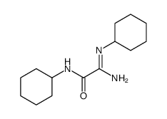 2-amino-N-cyclohexyl-2-cyclohexyliminoacetamide Structure