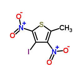 3-Iodo-5-methyl-2,4-dinitrothiophene Structure