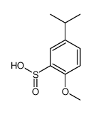 2-methoxy-5-propan-2-ylbenzenesulfinic acid结构式