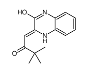 3-(3,3-dimethyl-2-oxobutylidene)-1,4-dihydroquinoxalin-2-one结构式