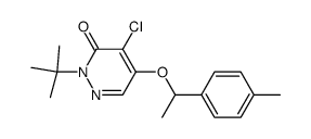 2-tert.-butyl-4-chloro-5-(4,α-dimethylbenzyloxy)-3-(2H)-pyridazinone Structure