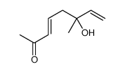 6-hydroxy-6-methylocta-3,7-dien-2-one结构式