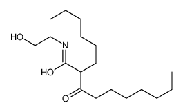 2-hexyl-N-(2-hydroxyethyl)-3-oxodecanamide Structure