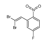 2-(2,2-dibromovinyl)-4-fluoro-1-nitrobenzene Structure