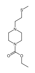 ethyl 4-(2-methylsulfanylethyl)piperazine-1-carboxylate结构式