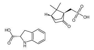 (S)-indoline-2-carboxylic acid (1S)-10-camphorsulfonic acid salt Structure