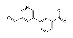 5-(3-nitrophenyl)pyridine-3-carbaldehyde Structure