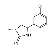 4-(3-chlorophenyl)-1-methyl-4,5-dihydroimidazol-2-amine结构式