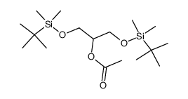 Acetic acid 2-(tert-butyl-dimethyl-silanyloxy)-1-(tert-butyl-dimethyl-silanyloxymethyl)-ethyl ester结构式