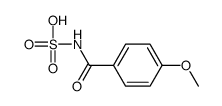 (4-methoxybenzoyl)sulfamic acid Structure