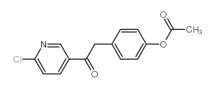 4-acetoxybenzyl 6-chloro-3-pyridyl ketone结构式