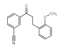 3'-CYANO-3-(2-METHOXYPHENYL)PROPIOPHENONE结构式