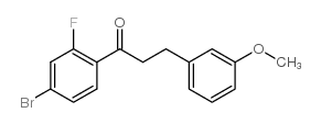 4'-BROMO-2'-FLUORO-3-(3-METHOXYPHENYL)PROPIOPHENONE Structure