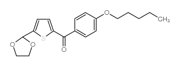 5-(1,3-DIOXOLAN-2-YL)-2-(4-PENTYLOXYBENZOYL)THIOPHENE structure