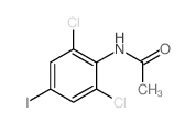N-(2,6-dichloro-4-iodo-phenyl)acetamide结构式