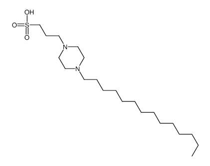 3-(4-tetradecylpiperazin-1-yl)propane-1-sulfonic acid结构式