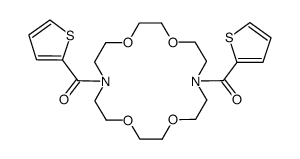 [16-(Thiophene-2-carbonyl)-1,4,10,13-tetraoxa-7,16-diaza-cyclooctadec-7-yl]-thiophen-2-yl-methanone Structure