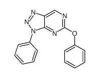 5-phenoxy-3-phenyltriazolo[4,5-d]pyrimidine结构式