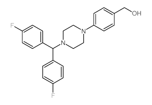 (4-{4-[BIS(4-FLUOROPHENYL)METHYL]PIPERAZIN-1-YL}PHENYL)METHANOL structure
