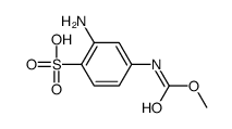 2-amino-4-(methoxycarbonylamino)benzenesulfonic acid Structure