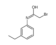 2-bromo-N-(3-ethylphenyl)acetamide结构式