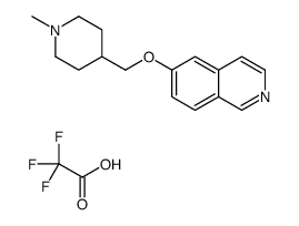 6-[(1-methylpiperidin-4-yl)methoxy]isoquinoline,2,2,2-trifluoroacetic acid结构式