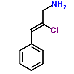 (2Z)-2-Chloro-3-phenyl-2-propen-1-amine Structure