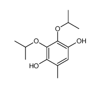 5-methyl-2,3-di(propan-2-yloxy)benzene-1,4-diol结构式