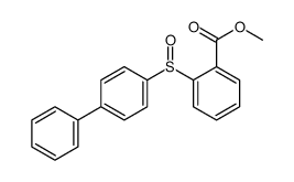 methyl 2-(4-phenylphenyl)sulfinylbenzoate结构式
