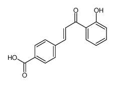 4-[3-(2-hydroxyphenyl)-3-oxoprop-1-enyl]benzoic acid结构式