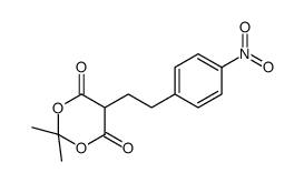 2,2-dimethyl-5-[2-(4-nitrophenyl)ethyl]-1,3-dioxane-4,6-dione结构式