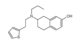 7-[propyl(2-thiophen-2-ylethyl)amino]-5,6,7,8-tetrahydronaphthalen-2-ol结构式