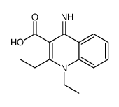 1,2-diethyl-4-iminoquinoline-3-carboxylic acid结构式