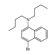 4-bromo-N,N-dibutylnaphthalen-1-amine结构式