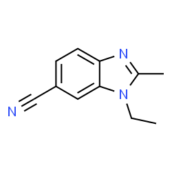 6-Benzimidazolecarbonitrile,1-ethyl-2-methyl-(7CI) structure