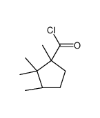 (1R,3R)-1,2,2,3-tetramethylcyclopentane-1-carbonyl chloride结构式